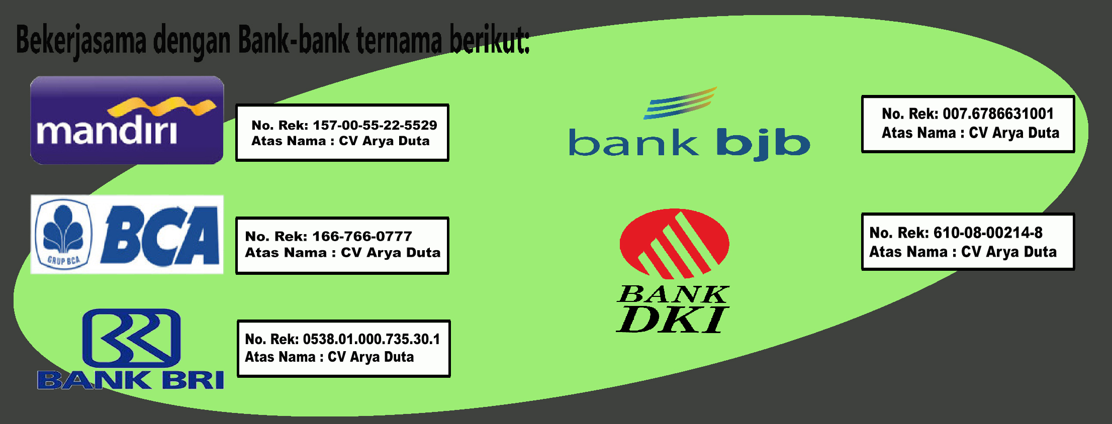 Rekening Bank Arya Duta 
